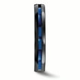 thumbnail image 3 of Edward Mirell  Black Ti Sapphire & Blue Anodized 4mm Band, 3 of 6