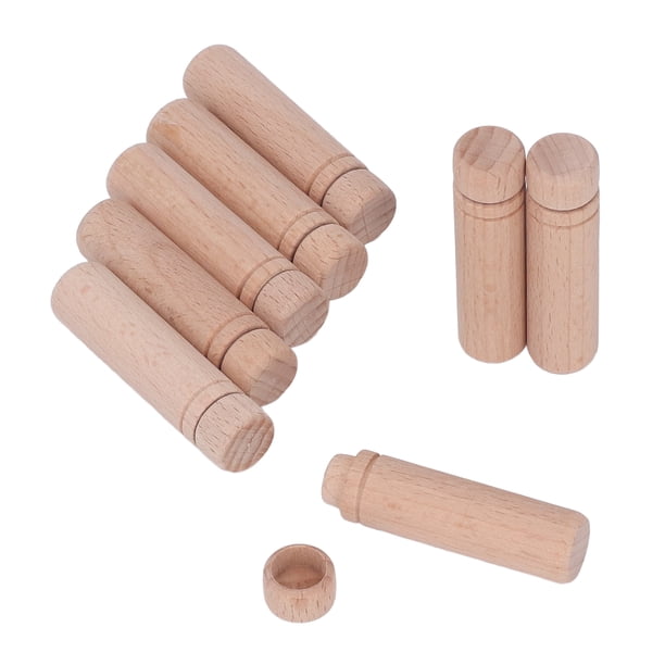 Tubos De Agujas De Coser, Estuche De Agujas De Madera, Durabilidad Antipérdida, Fácil De Usar Con 3 Pegatinas Para El Hogar