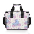 thumbnail image 7 of FORMRS Insulated Cooler Bag 24 Cans Capacity Soft Leakproof Lunch Box with Side Pockets, Pink Skates, 7 of 7