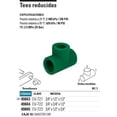 thumbnail image 2 of Tee De Ppr Reducida 3/4'x1/2'x3/4' 25x20x25mm Foset Foset CV-723, 2 of 2