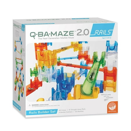Q-BA-MAZE 2.0 Rails, WELL DESIGNED CONTRAPTIONS: Q-Ba-Maze Rails employs snugly fitting, non-warped pieces that don't have breaks or skips, meaning the ball will.., By