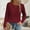 Wine, variant on Zunfeo Fall Tops for Women 2025 Long Sleeve Lace Tops Casual Crew Neck Pullover Dressy Blouse Gray S