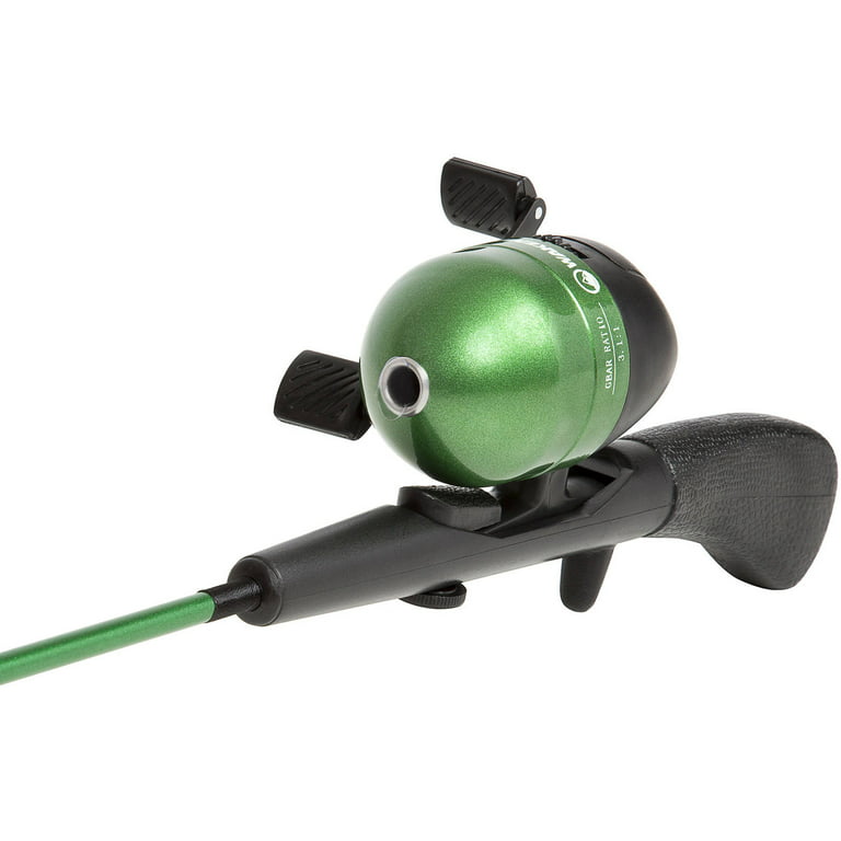 Wakeman Spawn Series Kids Spincast Combo and Tackle Set - Green