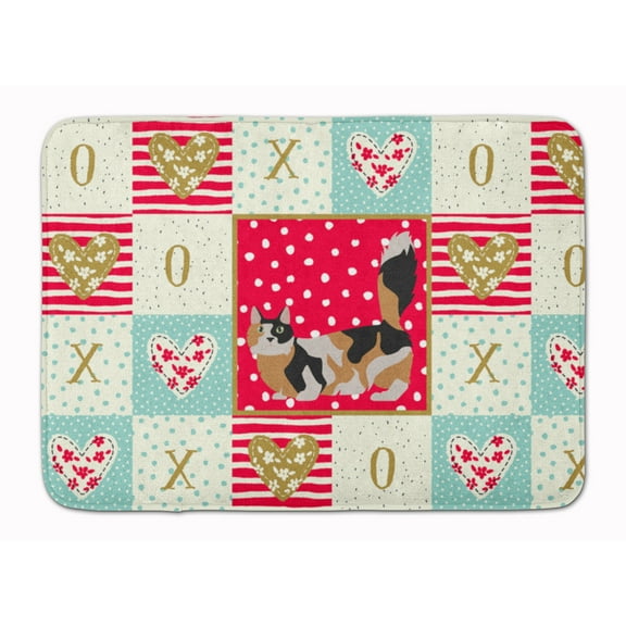 Munchkin 3 Cat Love Machine Washable Memory Foam Mat Red