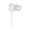 B005- White, variant on Masquerade Mask with Stick in White Lace, Halloween Eye Mask with Floral and Feather Decor, 6X15 Inch Half Mask for Mask and Mask, Perfect for Halloween Party and Masquerade Party