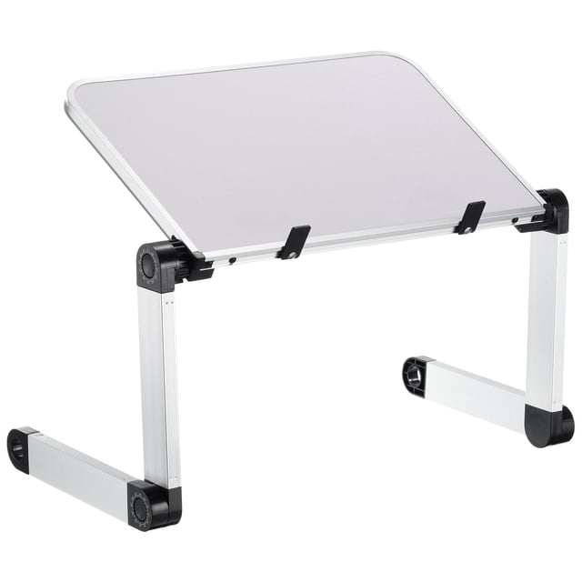 Unique Bargains Support de Livre pour Lecture Support de Manuel Réglable Support Ergonomique pour Lit Porte-Livre pour Portable Manuel, Blanc