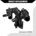 thumbnail image 4 of No.LR106640 Ensamblaje de Carcasa del Termostato de Refrigerante del Motor para Jaguar XF 2017-2023 Plástico Duradero Negro, 4 of 7