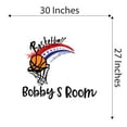thumbnail image 4 of Boys Basketball Cute Sports Wall Decal Decoration Basketball Vinyl Wall Sports Decal for Boys Room Lasts Years and Easily Removable - Size: 30 In(W) x 27 In(H), 4 of 5