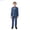 Dark Blue, variant on Boys Business Suits Coat 4 Piece Outfit Tuxedo Set For Kids Formal Suit For Boys With Vest Pants Bowtie Set Slim 2-3 Years