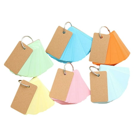 

TOYMYTOY 6Pcs Ring Loose-Leaf Notepad Portable Memory Paper Binder Memo Scratch Notes Pads(Random Color)