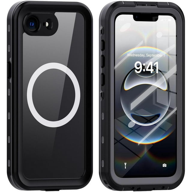 Waterproof Case for iPhone 16e, Shockproof Dustproof Built-in Screen Protector, Full Body Sealed Heavy Duty Protective Cover for iPhone 16e 6.1 Inches