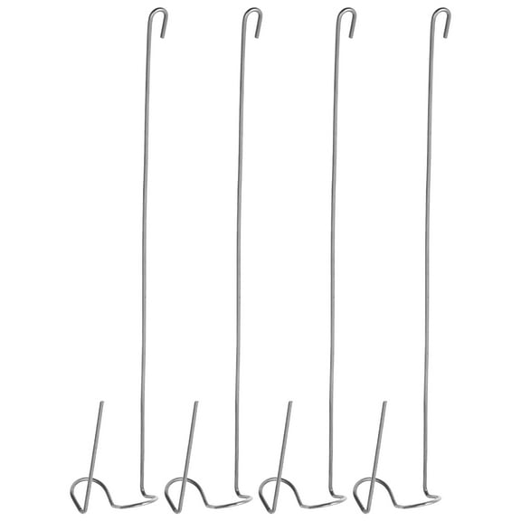 Stainless Steel Hanging Plant Racks for Home Use and Reliable 4Pcs Silver