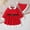 Red, variant on Swuxness Girls Dresses Long Sleeve With Hat 2 Piece Stylish Comfortable Casual Outfits