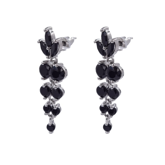 Pendientes Largos Con Cristales De Zirconia
