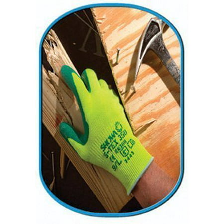 Showa Best Glove Size 9 Hiviz Yellow And Green Showa S-Tex 350 Hagane Coil Fi... By Best Manufacturing