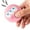 Pink, variant on CICRKHB Dog Toy Balls Made of Latex, 5.5X5.5X4Cm Funny Face Latex, Lightweight and Squeak Toys Soft Puppy Interactive Play Sound Soft, for Puppies, Round, Cute Pet Toy Blue
