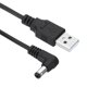 thumbnail image 4 of Uxcell 3Ft USB a conector de barril DC 5.5x2.1mm, 3 piezas de adaptador de cable de 24AWG, negro, 4 of 6