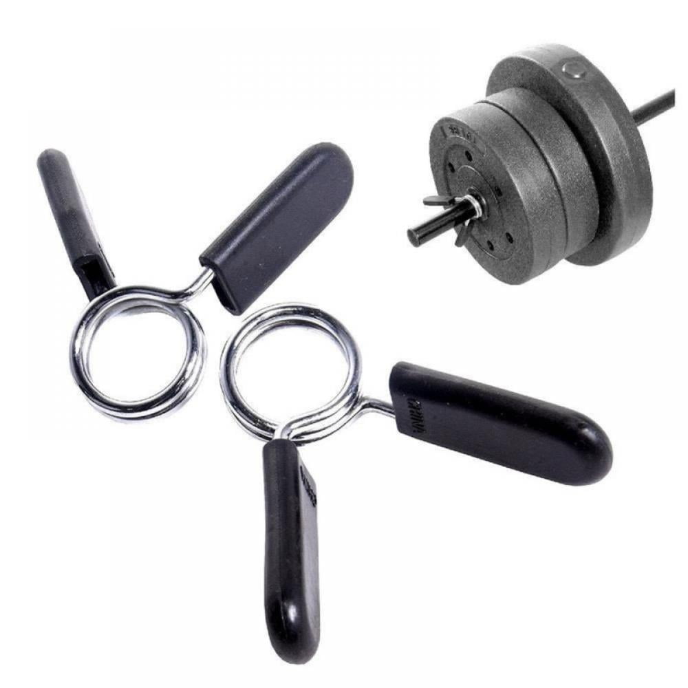 4PCS 25mm Barbell Clamp Collars Exercise Spring Lock Collars for Weight Lifting 