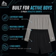 thumbnail image 5 of RBX Boys Athletic Shorts - 2 Pack Performance Mesh Jersey Gym Shorts with Elastic Waistband (8-16), 5 of 7