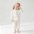 thumbnail image 4 of Boys And Girls Soft Pajamas Cotton Toddler Pjs Long Sleeve Kid Sleepwear Sets,6-12 Months 12-24 Months 2t 3t 4t 5t 6t 7t 8t 9t Children(Green,2-3 Years), 4 of 6