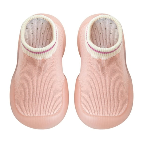 NOKIO Baby Boy Girl Non-Skid Indoor Infant Walking Shoes Breathable Warm Elastic Sock Shoes with Memory Sole Protect Toes Outdoor Sneakers Baby Girl Boy Elastic Sock Shoes