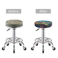 thumbnail image 5 of Fotbe Sea World Stool Covers Round,Waterproof Round Bar Stool Covers Bar Chair Covers Washable Stool Cushion Slipcover for 12-14 Inch Chair-, 5 of 7
