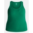 thumbnail image 5 of Terra & Sky Women's Plus Size Scoop Neck Rib Tank Top, Size 0X-5X, 5 of 5