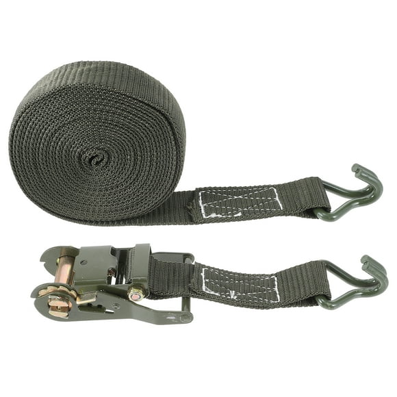 1 Set J Hook Ratchet Strap Tie Down Ratchet Strap Heavy Duty Ratchet Strap for Trucks