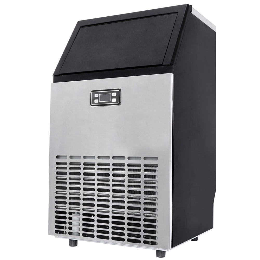 Commercial Ice Maker Machine, Electric Ice Maker Includes Scoop and
