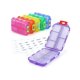 thumbnail image 1 of Paquete de 6 organizadores de pastillas de viaje, caja porta pastillas con 10 compartimentos, estuche contenedor de medicamentos, para viajes semanales/diarios, al aire libre, 1 of 5