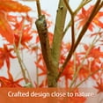 thumbnail image 3 of Arbre d'Érable Artificiel Réaliste pour la Déco de la Maison – Faux Érable de 4 Pi de Hauteur avec Feuilles d'Automne Rouges Réalistes, Plante de BrandX en Soie dans un Pot Noir pour Intérieur Extérieur, Automne, Action de Grâce – Poteau Simple 120 cm, 3 of 6