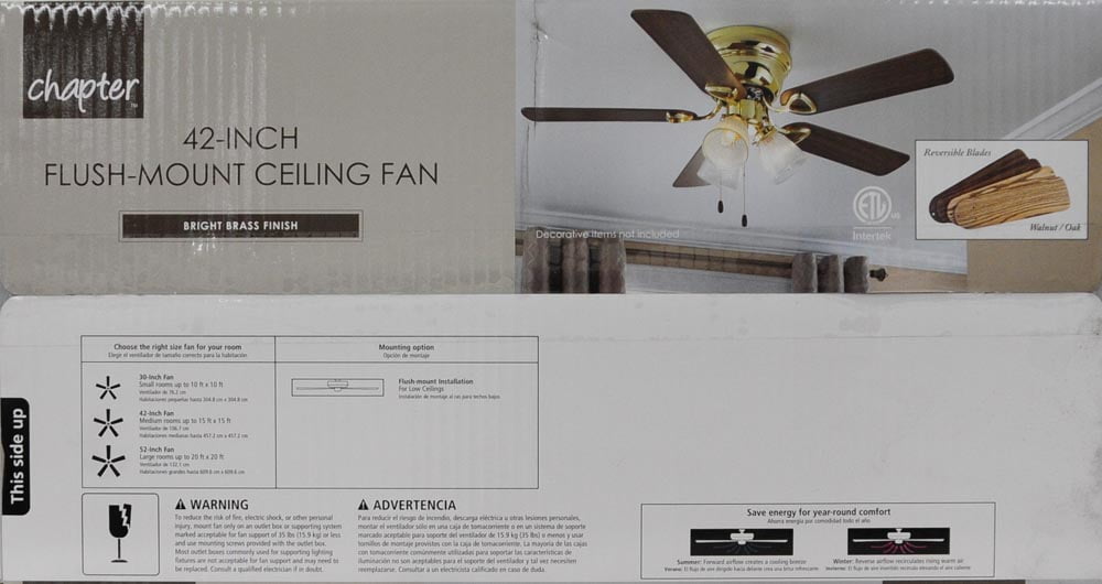 Chapter 42 3 Light Bright Brass Ceiling Fan Com