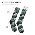 thumbnail image 2 of Compression Socks for Women and Men - Sea Waves Art Compression Socks Circulation for Workout, 2 of 8
