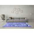 thumbnail image 3 of Ahgly Company Machine Washable Indoor Rectangle Animal Blue Traditional Area Rugs, 6' x 9', 3 of 4
