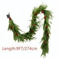 thumbnail image 2 of YIKA 9FT Christmas Garland With Lights Full And Lifelike Holiday Decoration For Indoor Outdoor Use Fireplace Mantel Stair Railing Doorway Or Christmas Tree, 2 of 6