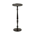 thumbnail image 4 of Kate and Laurel Carling Traditional Metal Round Drink Table, 9 x 9 x 22, Black, Vintage Cast Aluminum Accent Table with Unique Spindle Design for Use as Indoor Plant Stand or Living Room Decor Piece, 4 of 8