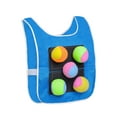 thumbnail image 1 of Juego de Dodgeball con 5 bolas adhesivas, chaleco interactivo de Dodgeball pegajoso, juego de actividades en interiores y exteriores para acampar en l Azul Adultos, 1 of 8