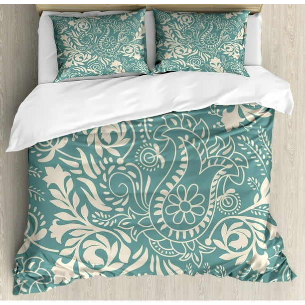 Floral Queen Size Duvet Cover Set, Ethnic Marrakech ...