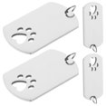 thumbnail image 1 of unbranded 4Ud Placas De Identificación Para Perro En Inoxidable Color Plata Personalizables Para Mascotas, 1 of 8