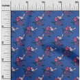 thumbnail image 1 of oneOone Polyester Lycra Fabric Leaves|Bird & Floral Block Printed Craft Fabric BTY 56 Inch Wide, 1 of 4