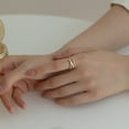 thumbnail image 3 of Sonducket Anillo de apertura para mujer, cristal cruzado ajustable, joyería de mano decorativa a la moda, decoración artesanal elegante con Ropa, zapatos y accesorios Miscelánea, 3 of 6