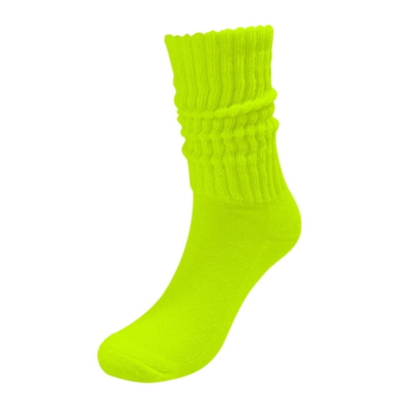 Jamicy Crew Socks for Women 3PC Cozy Cotton Slouchy Athletic Socks Slouch Boot Calf Workout Socks Fleece Floor Socks