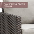 thumbnail image 5 of PARKWELL Outdoor Wicker Chairs Swivel Rocker Set of 4, All Weather Rattan Patio Swivel Glider Rocking Lounge Chairs for Patio Porch Pool,Brown/Beige, 5 of 7