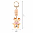 thumbnail image 3 of Kiddiway Stroller Hanging Plush Wind Chime – Soft Rattle for Car Seat, Crib, and Playtime, Perfect Baby Shower Gift, Stuffed Animals for Babies, 3 of 5