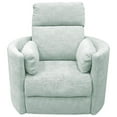 thumbnail image 4 of Maklaine Polyester Power Swivel Glider Recliner in Windstream Green, 4 of 8