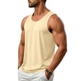 thumbnail image 5 of Workout Tank Tops for Men Quick Dry UPF 50+ Summer Sun Sleeveless Shirts for Running Swim Gym Beach Complexion S, 5 of 9