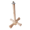 thumbnail image 4 of Pájaros Percha para loros Entrenamiento de aves Soporte para percha Madera para perchas Ramas para trepar Pájaro De madera, 4 of 9