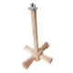 thumbnail image 4 of Percha de madera para loros, soporte para percha de entrenamiento para aves, plataforma de pie, estación de poste para aves, 4 of 9