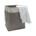 thumbnail image 6 of Simplify Collapsible Large Polyester Laundry Hamper with Rope Handles, Gray and Beige, 6 of 8