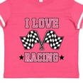 thumbnail image 4 of Inktastic I Love Racing Rally Flags Girls Girls Toddler T-Shirt, 4 of 5
